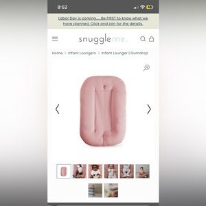 Snuggle Me infant lounger with cover